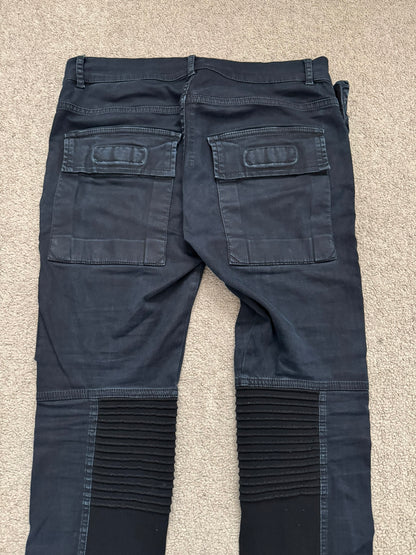 FW14 Rick Owens DRKSHDW Black Memphis Biker Denim Jeans