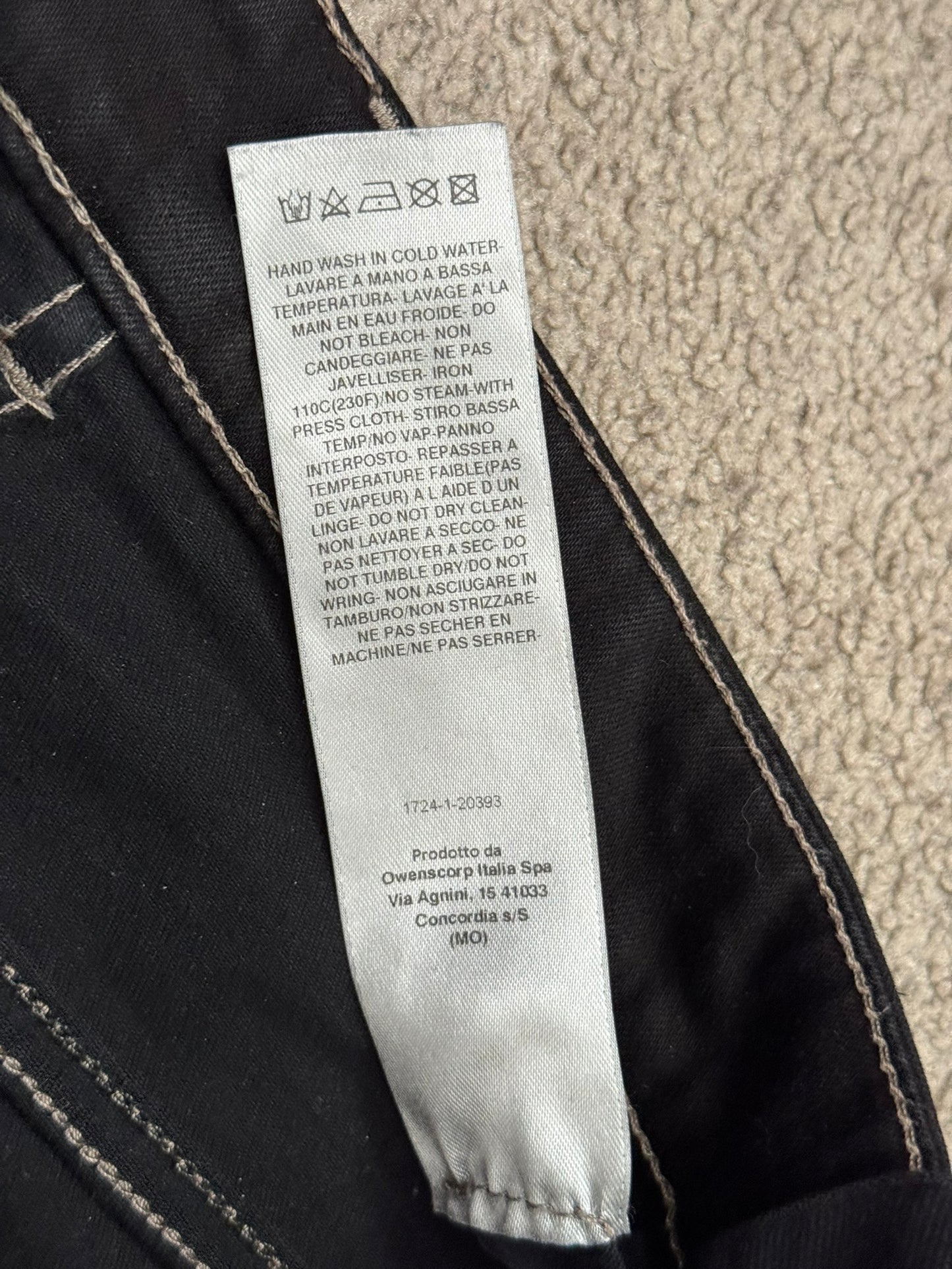 FW22 Rick Owens DRKSHDW Black Waxed Detroit Cut Denim Jeans