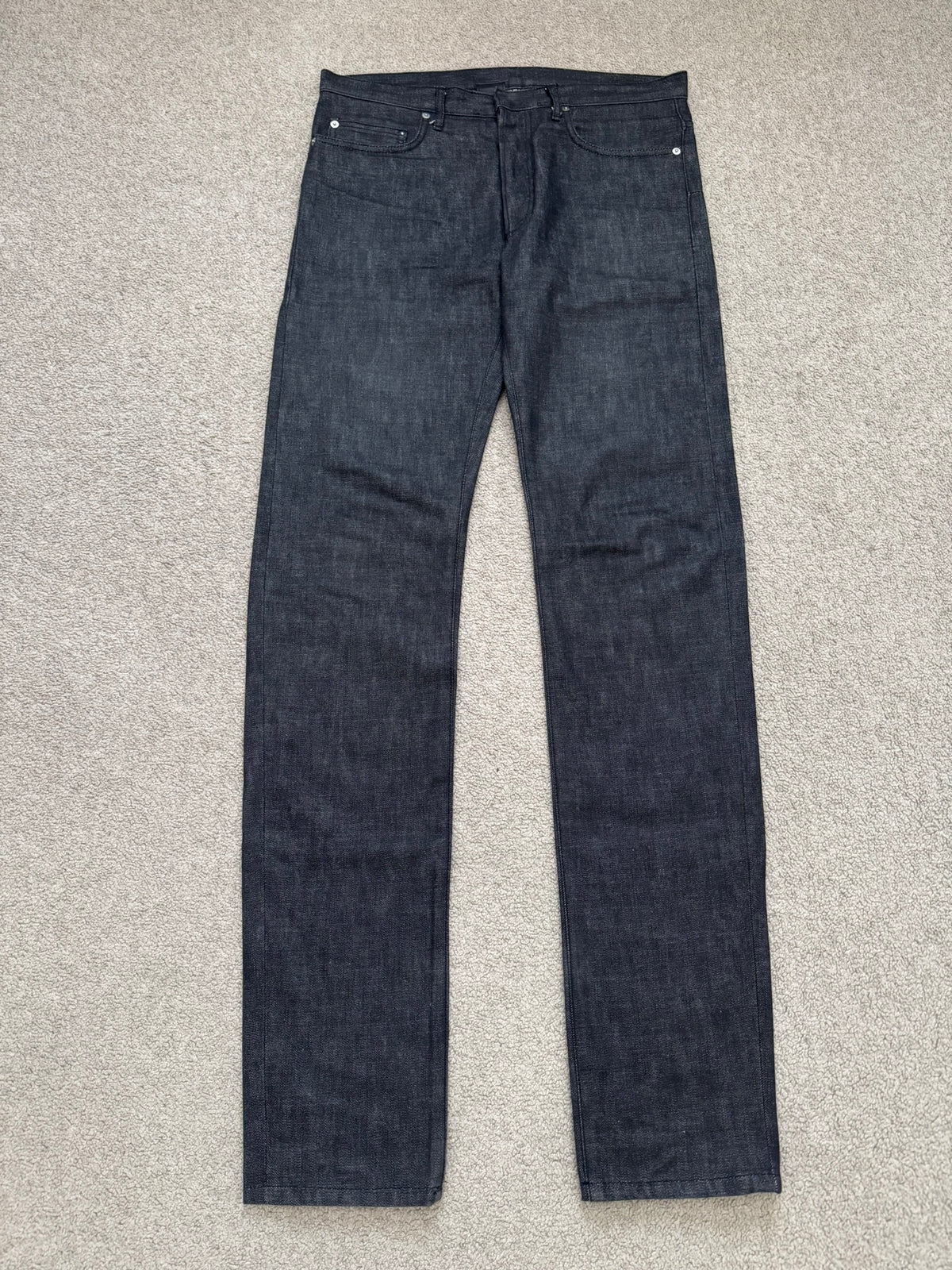 SS05 Dior Homme by Hedi Slimane MIJ Black Raw Denim Jeans