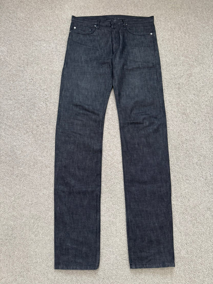 SS05 Dior Homme by Hedi Slimane MIJ Black Raw Denim Jeans