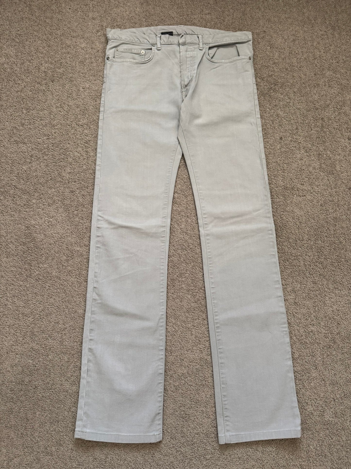 FW11 Dior Homme by Kris Van Assche Ice Blue Grey Denim Jeans