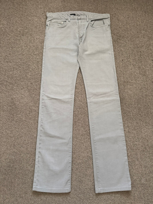 FW11 Dior Homme by Kris Van Assche Ice Blue Grey Denim Jeans