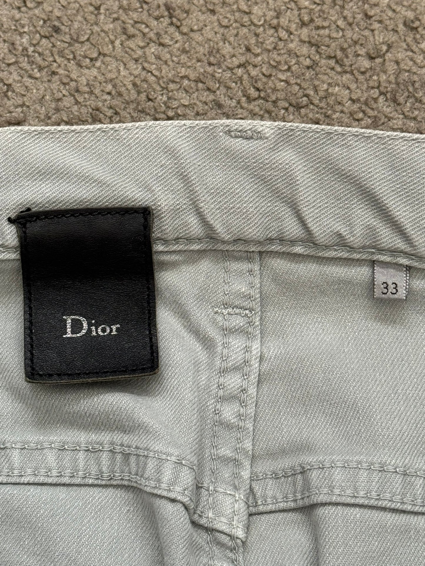 FW11 Dior Homme by Kris Van Assche Ice Blue Grey Denim Jeans