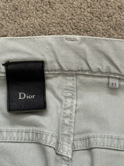 FW11 Dior Homme by Kris Van Assche Ice Blue Grey Denim Jeans