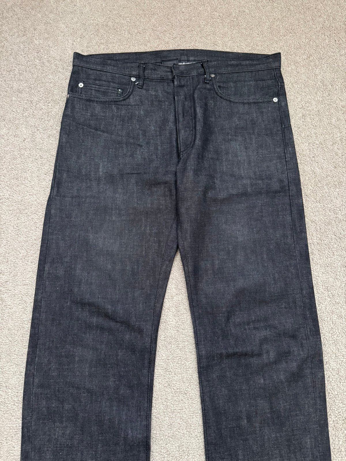 SS05 Dior Homme by Hedi Slimane MIJ Black Raw Denim Jeans