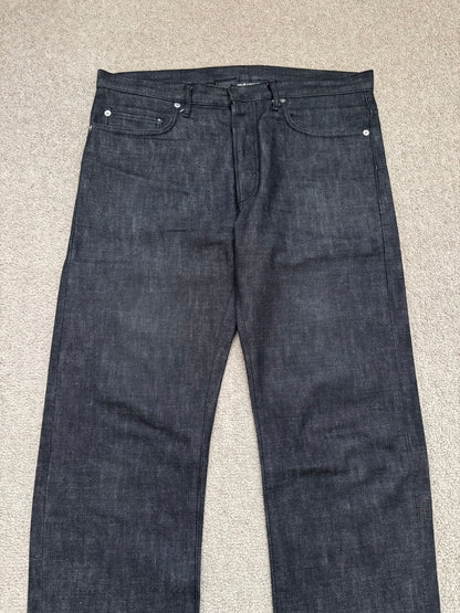 SS05 Dior Homme by Hedi Slimane MIJ Black Raw Denim Jeans
