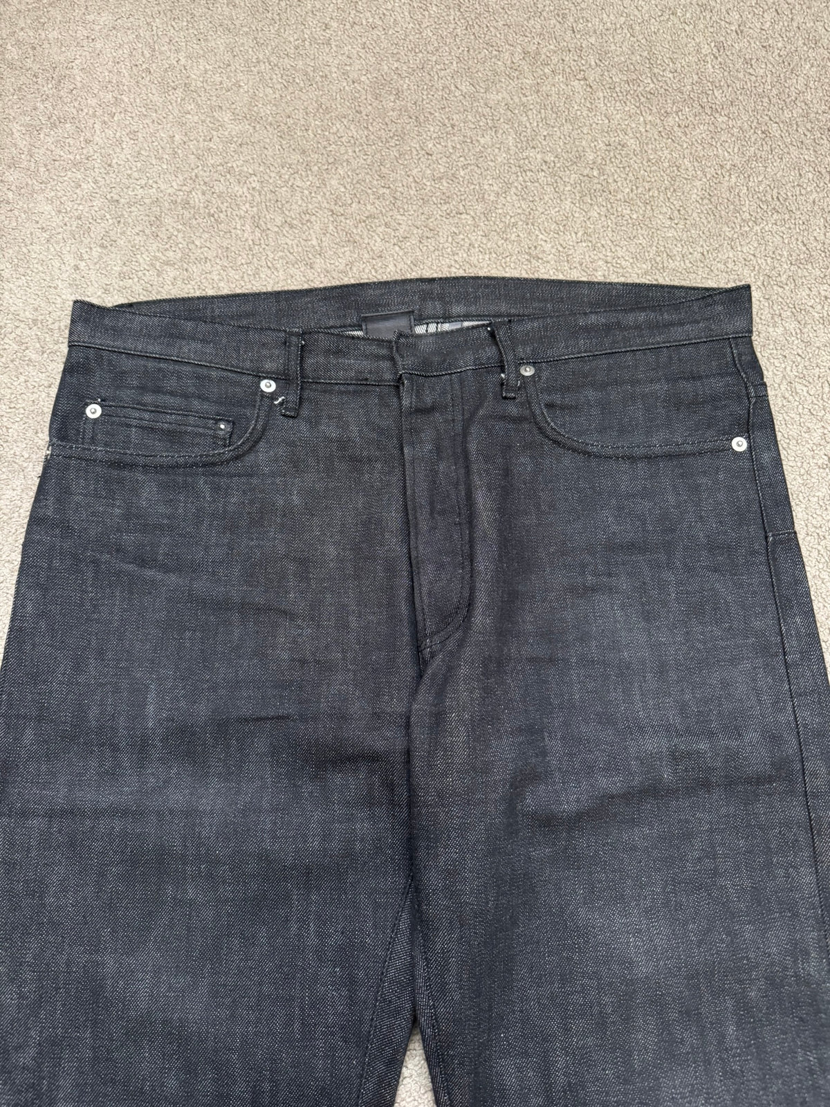 SS05 Dior Homme by Hedi Slimane MIJ Black Raw Denim Jeans