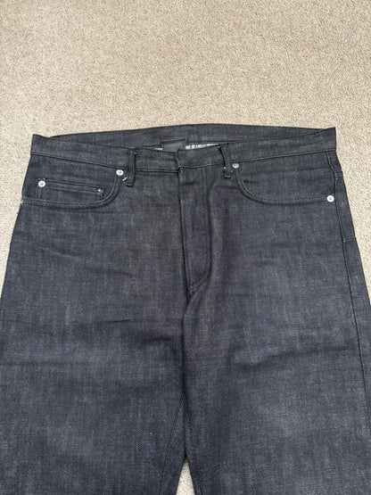 SS05 Dior Homme by Hedi Slimane MIJ Black Raw Denim Jeans