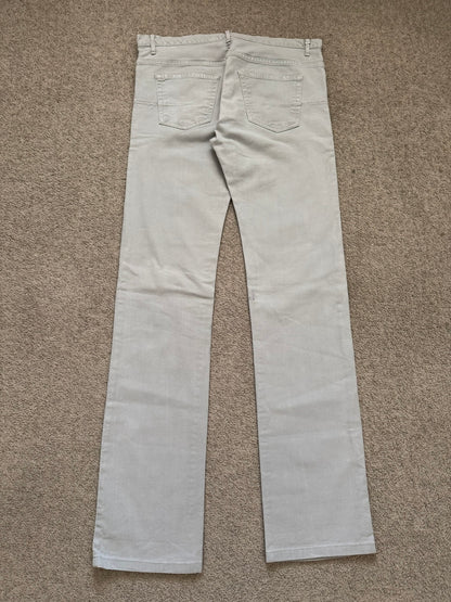 FW11 Dior Homme by Kris Van Assche Ice Blue Grey Denim Jeans