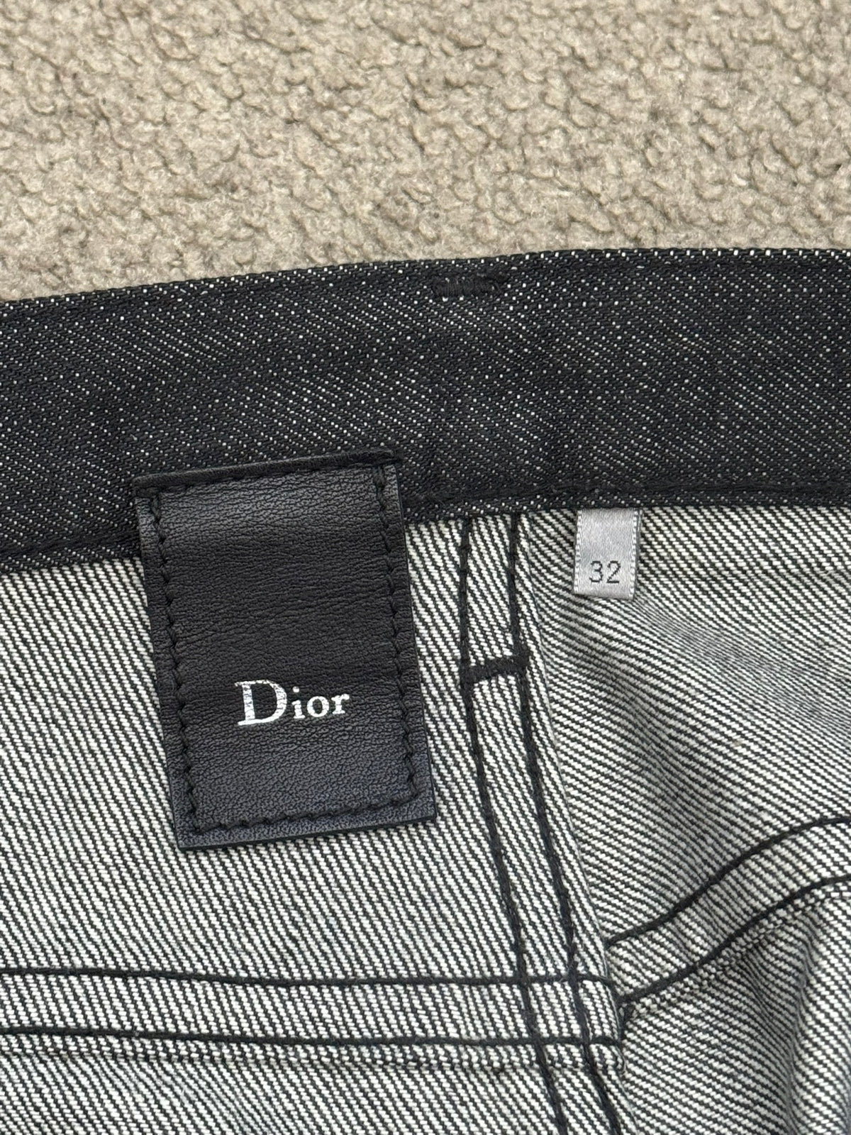 SS05 Dior Homme by Hedi Slimane MIJ Black Raw Denim Jeans
