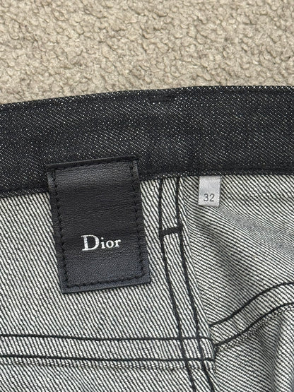 SS05 Dior Homme by Hedi Slimane MIJ Black Raw Denim Jeans