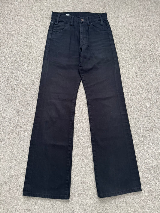 SS20 Celine by Hedi Slimane Black Serge Flared Denim Jeans