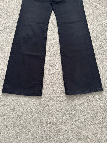 SS20 Celine by Hedi Slimane Black Serge Flared Denim Jeans
