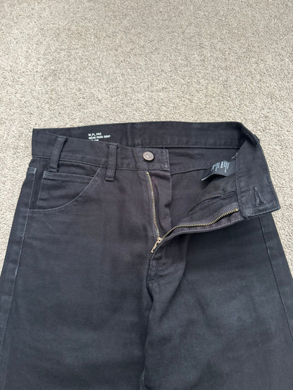 SS20 Celine by Hedi Slimane Black Serge Flared Denim Jeans