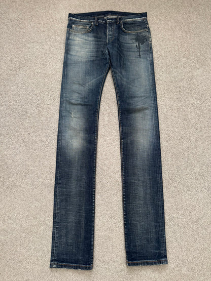 AW09 Dior Homme by Kris Van Assche "Basquiat" Jake Denim Jeans
