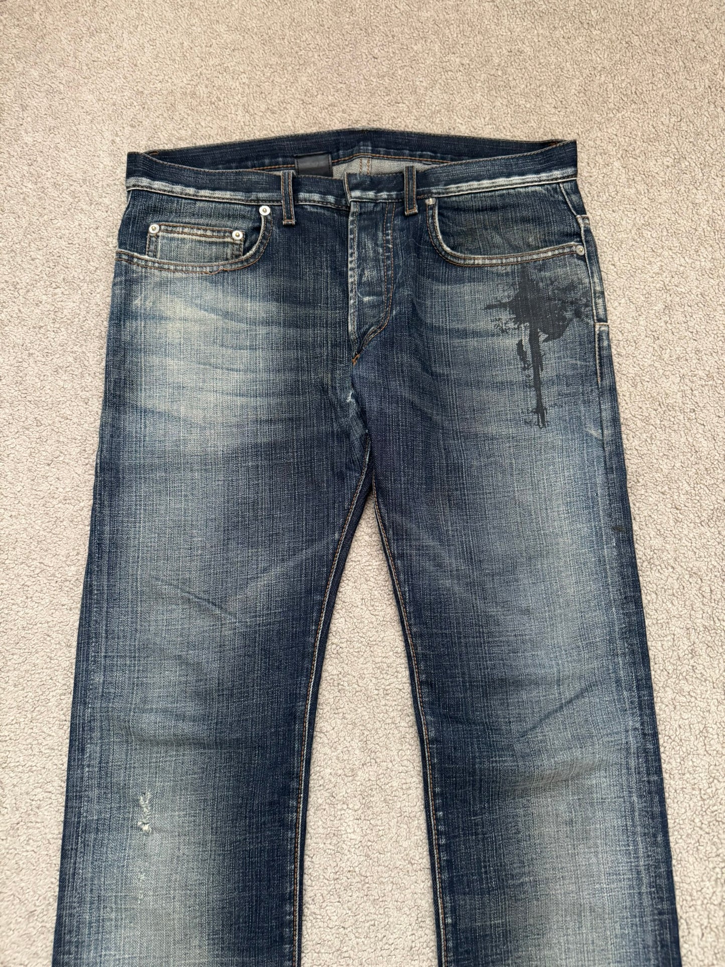 AW09 Dior Homme by Kris Van Assche "Basquiat" Jake Denim Jeans
