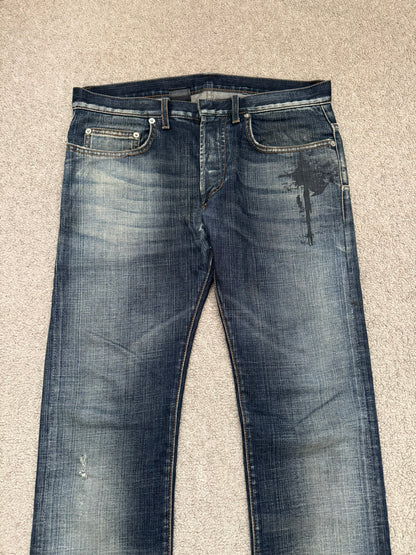 AW09 Dior Homme by Kris Van Assche "Basquiat" Jake Denim Jeans