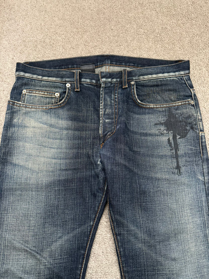 AW09 Dior Homme by Kris Van Assche "Basquiat" Jake Denim Jeans
