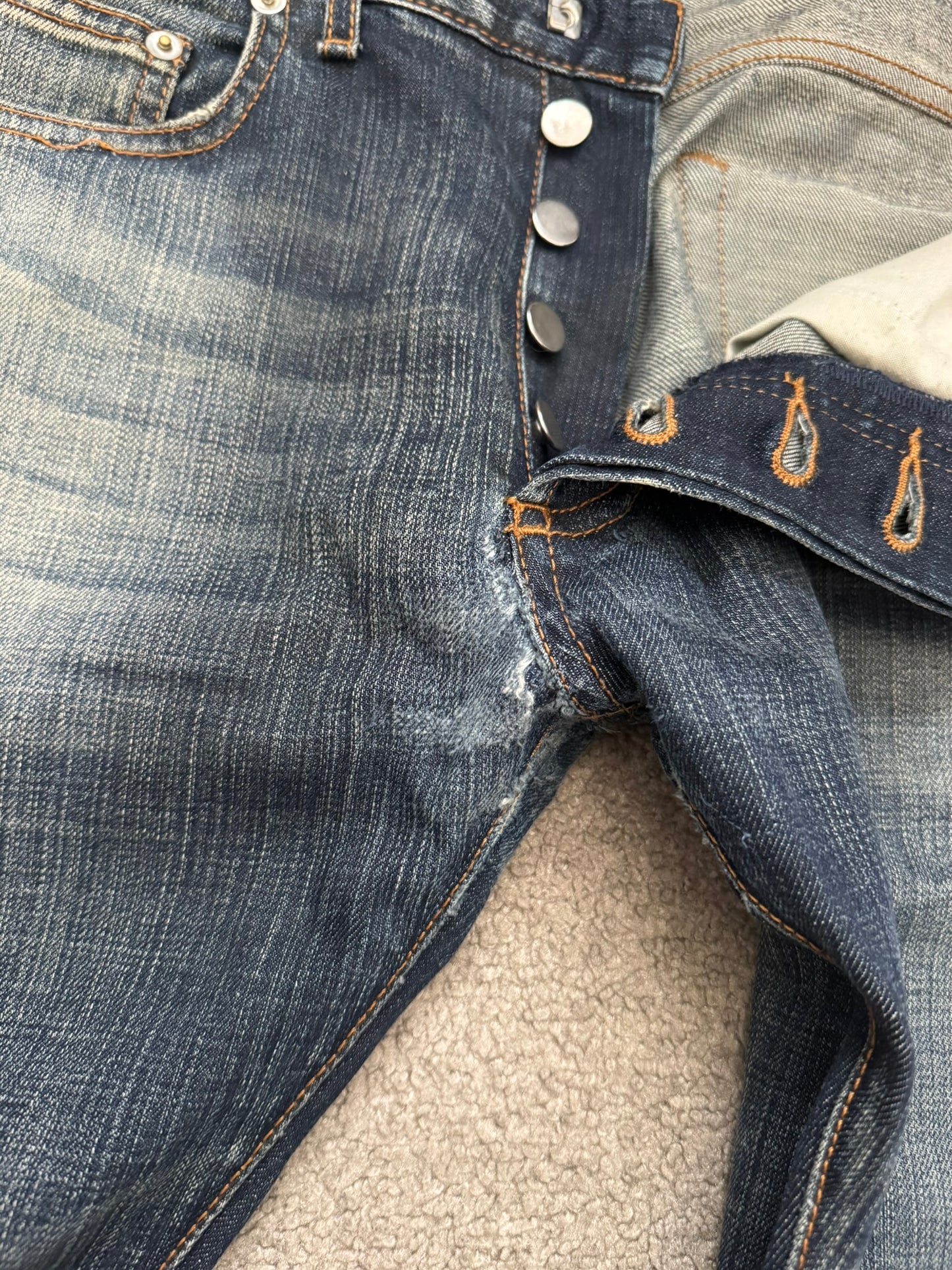 AW09 Dior Homme by Kris Van Assche "Basquiat" Jake Denim Jeans
