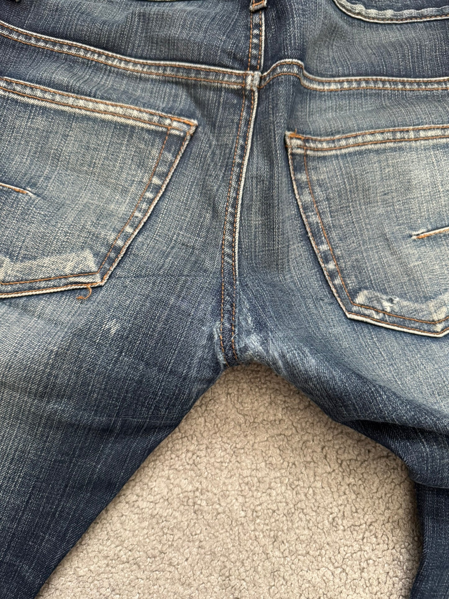 AW09 Dior Homme by Kris Van Assche "Basquiat" Jake Denim Jeans