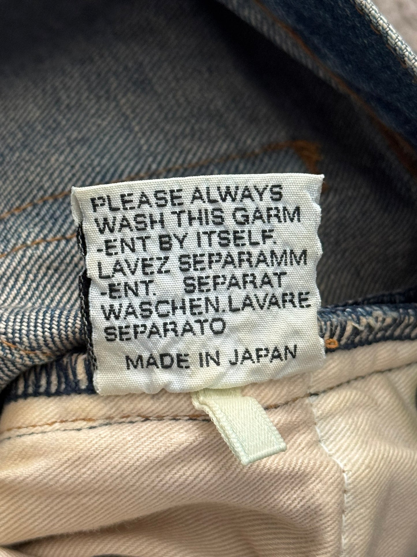 Dior Homme by Hedi Slimane MIJ Clawmark Blue Washed Denim Jeans