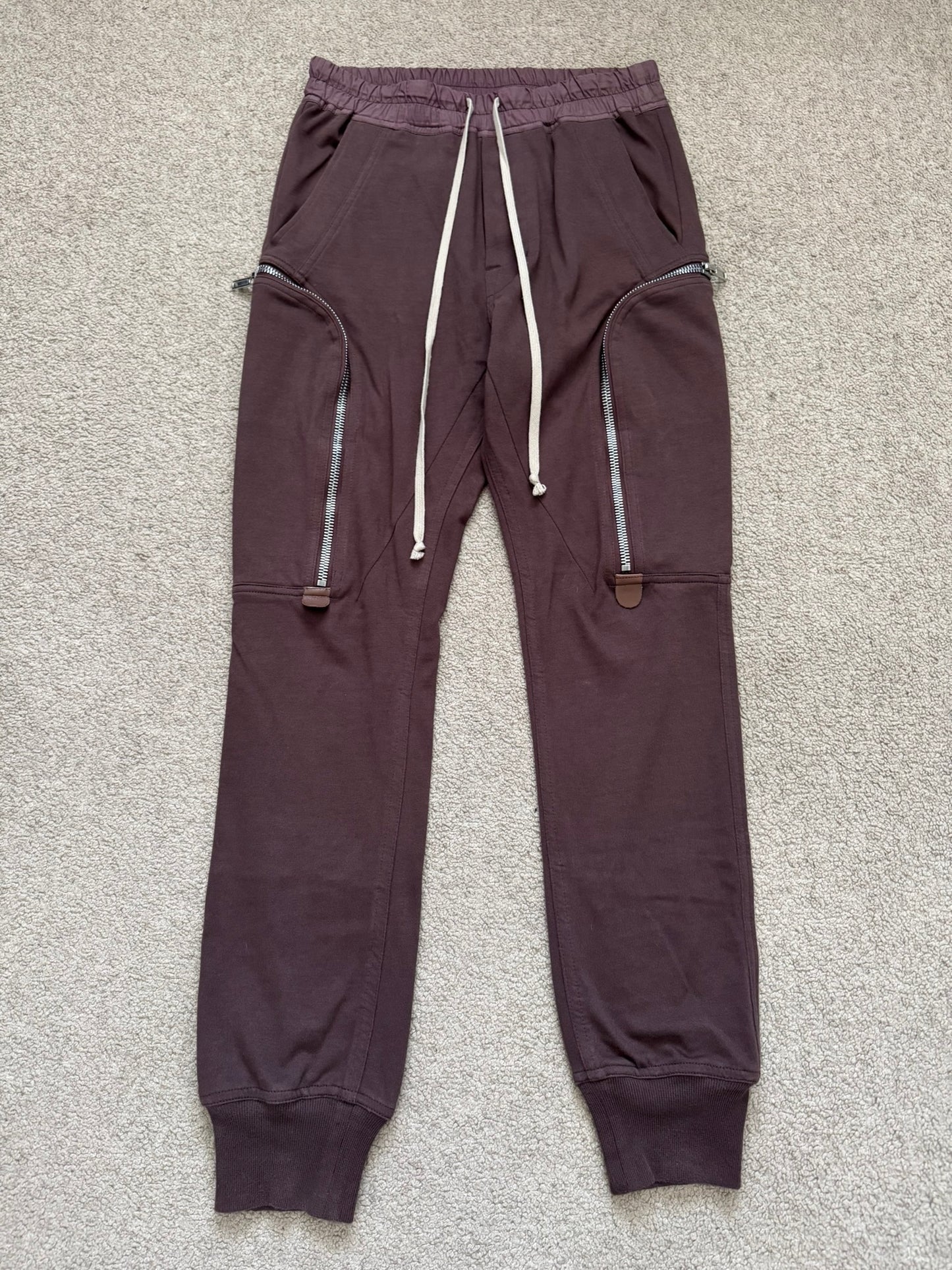 SS20 Rick Owens Mainline Blood Red Bauhaus Cargo Pants