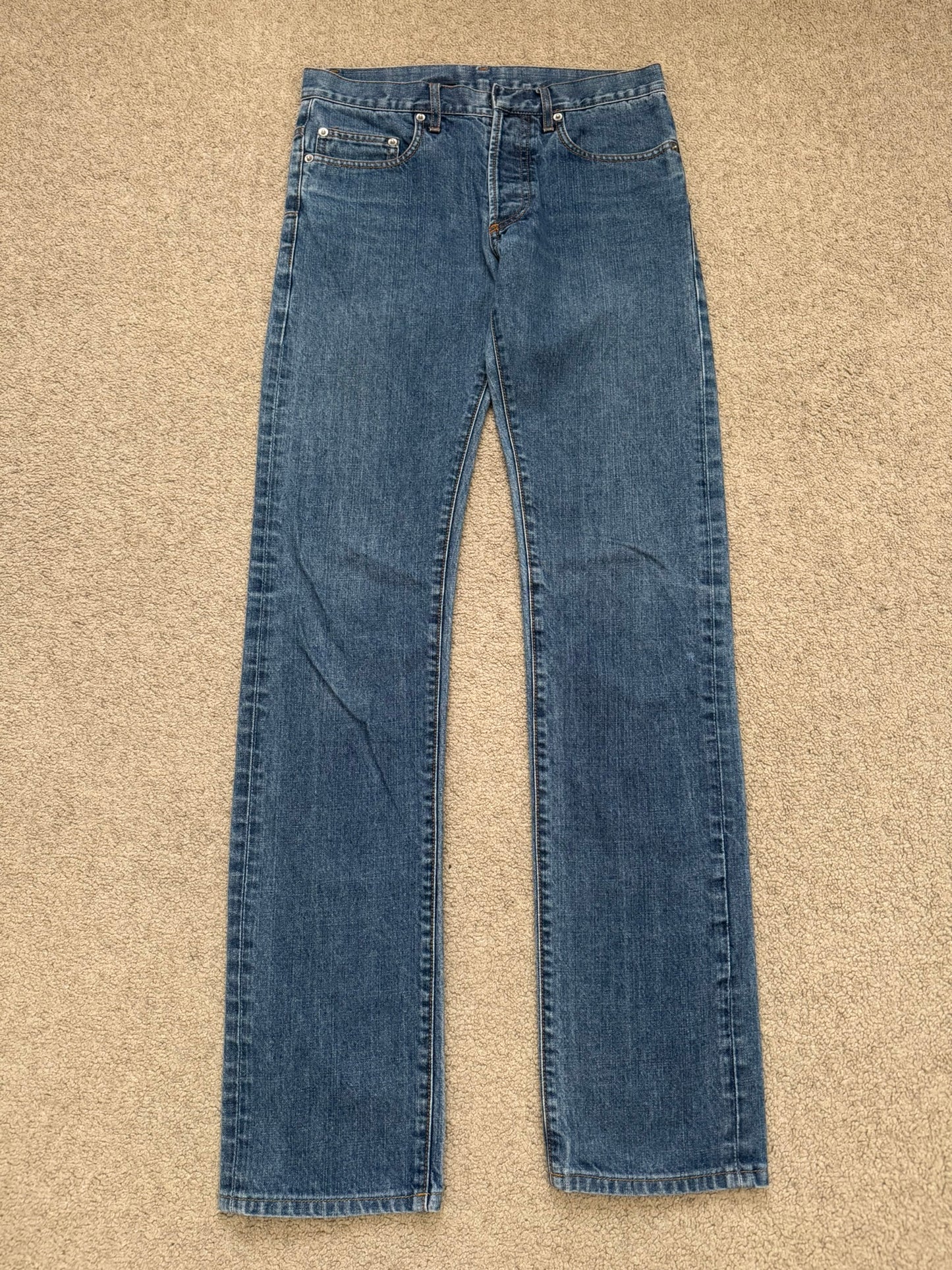 SS05 Dior Homme by Hedi Slimane Washed Blue Denim Jeans