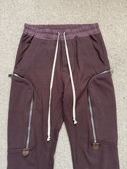 SS20 Rick Owens Mainline Blood Red Bauhaus Cargo Pants