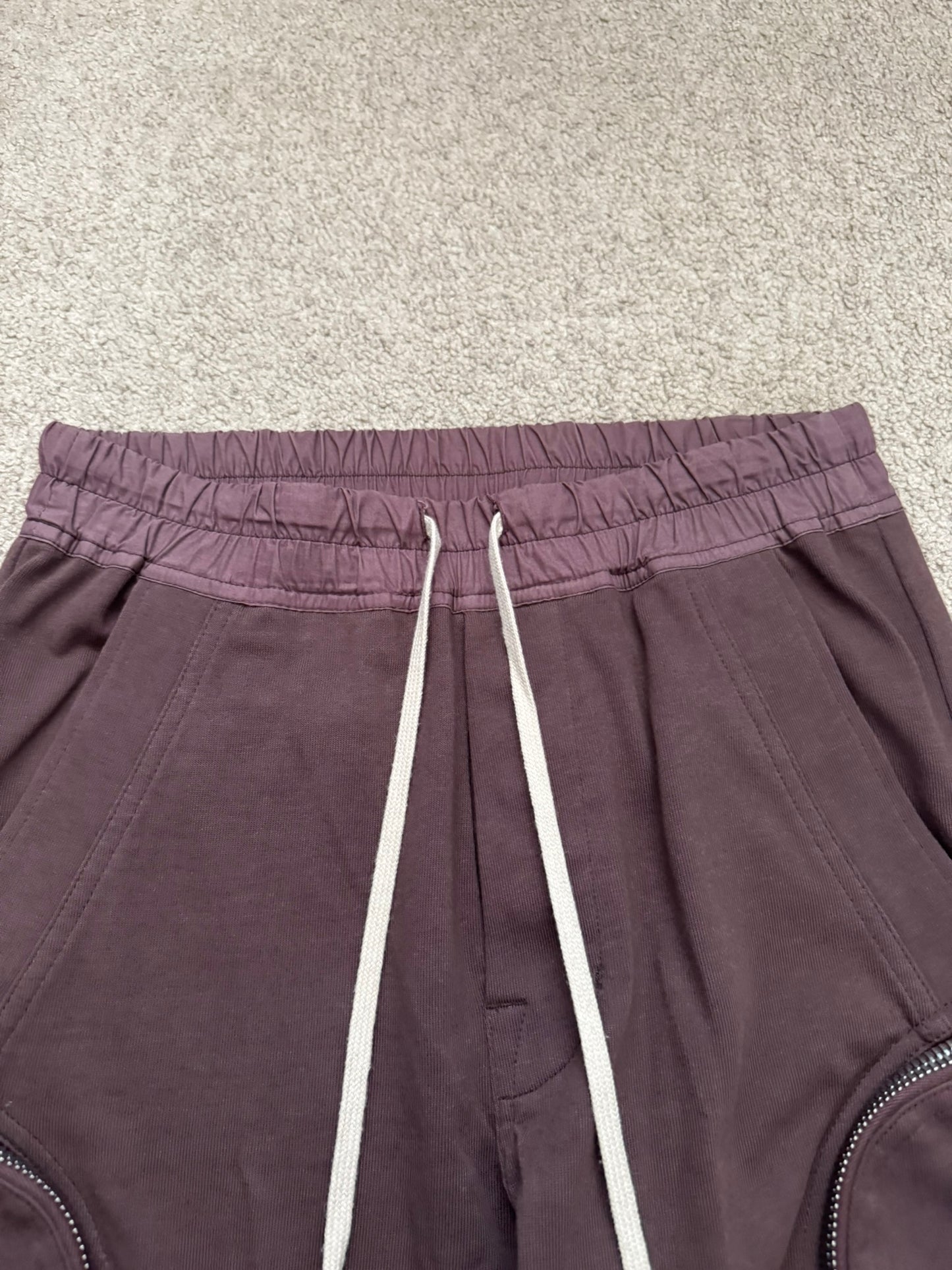 SS20 Rick Owens Mainline Blood Red Bauhaus Cargo Pants