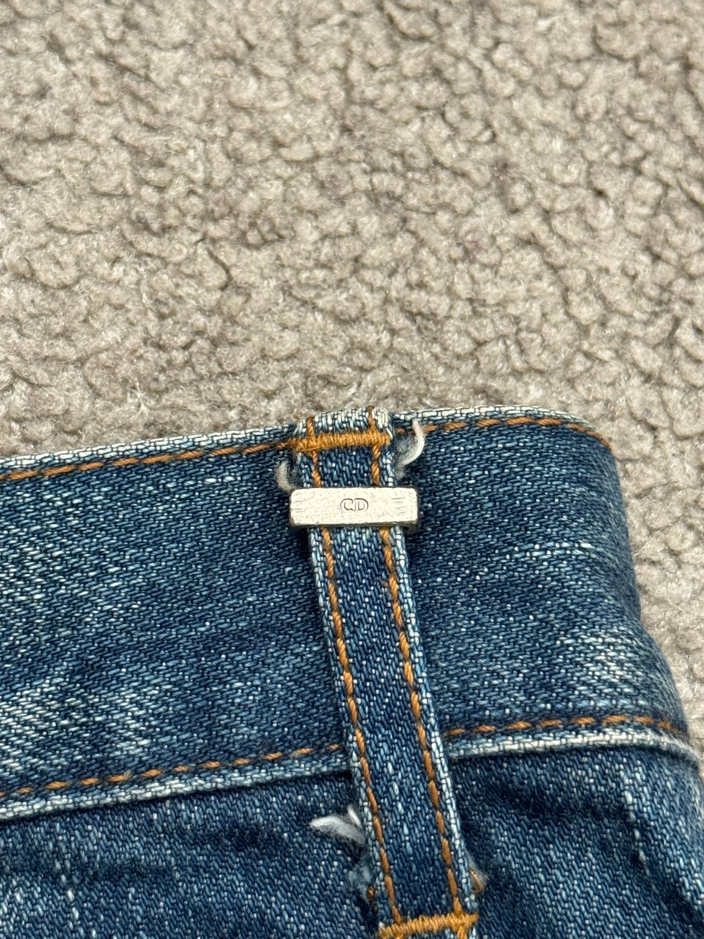 Dior Homme by Hedi Slimane MIJ Clawmark Blue Washed Denim Jeans