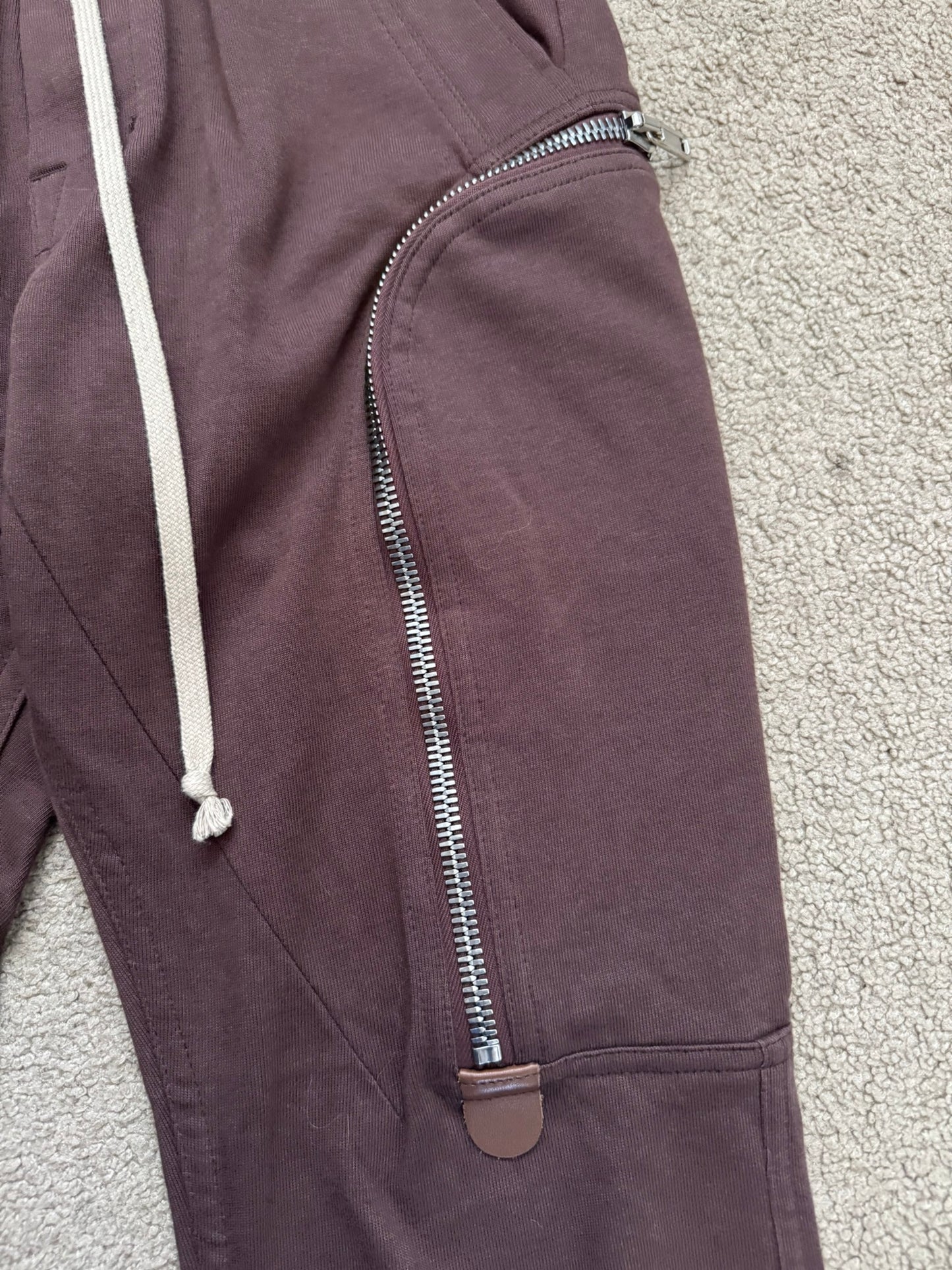 SS20 Rick Owens Mainline Blood Red Bauhaus Cargo Pants