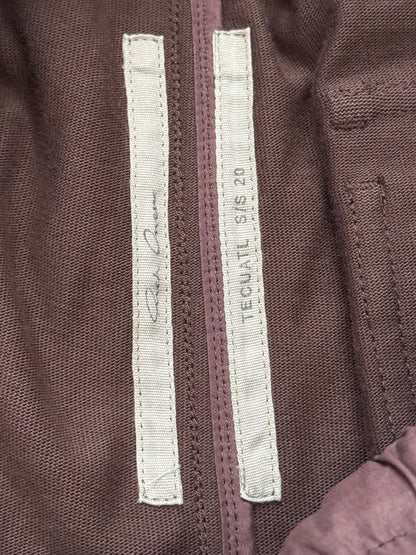 SS20 Rick Owens Mainline Blood Red Bauhaus Cargo Pants