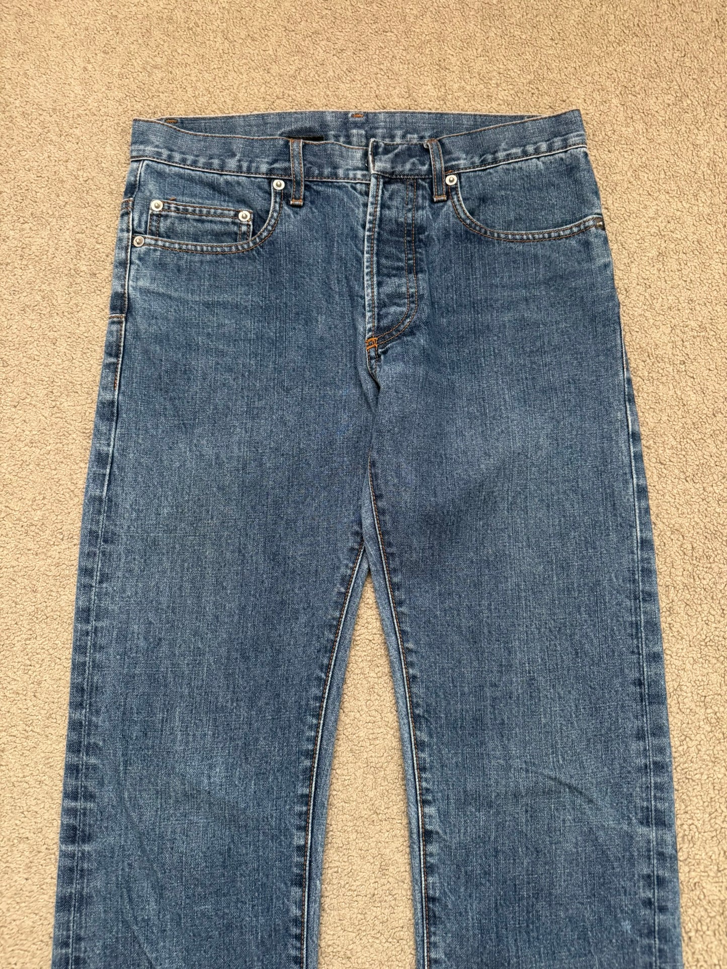 SS05 Dior Homme by Hedi Slimane Washed Blue Denim Jeans