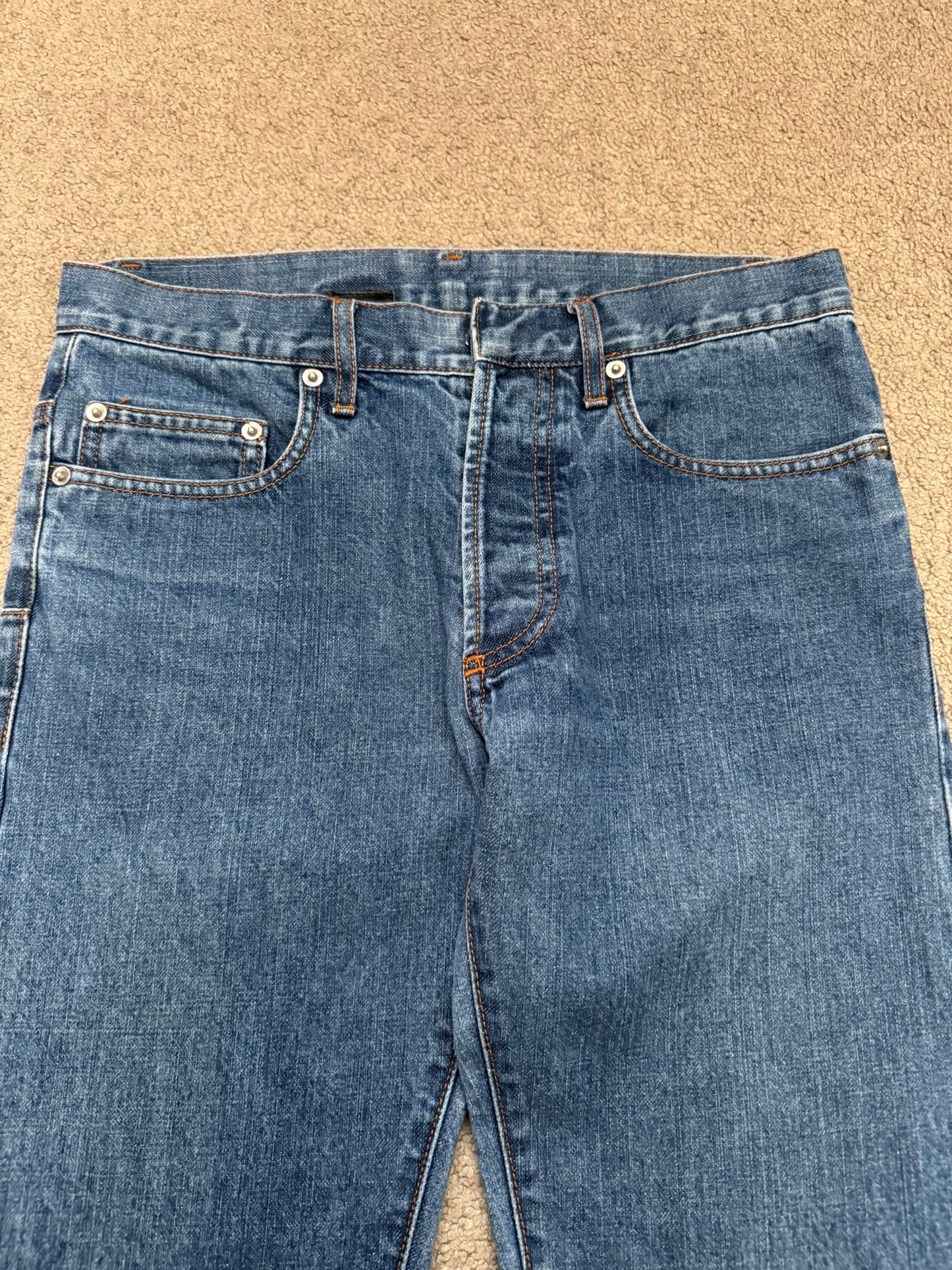 SS05 Dior Homme by Hedi Slimane Washed Blue Denim Jeans