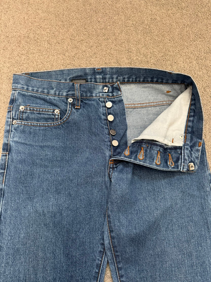 SS05 Dior Homme by Hedi Slimane Washed Blue Denim Jeans