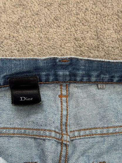 SS05 Dior Homme by Hedi Slimane Washed Blue Denim Jeans