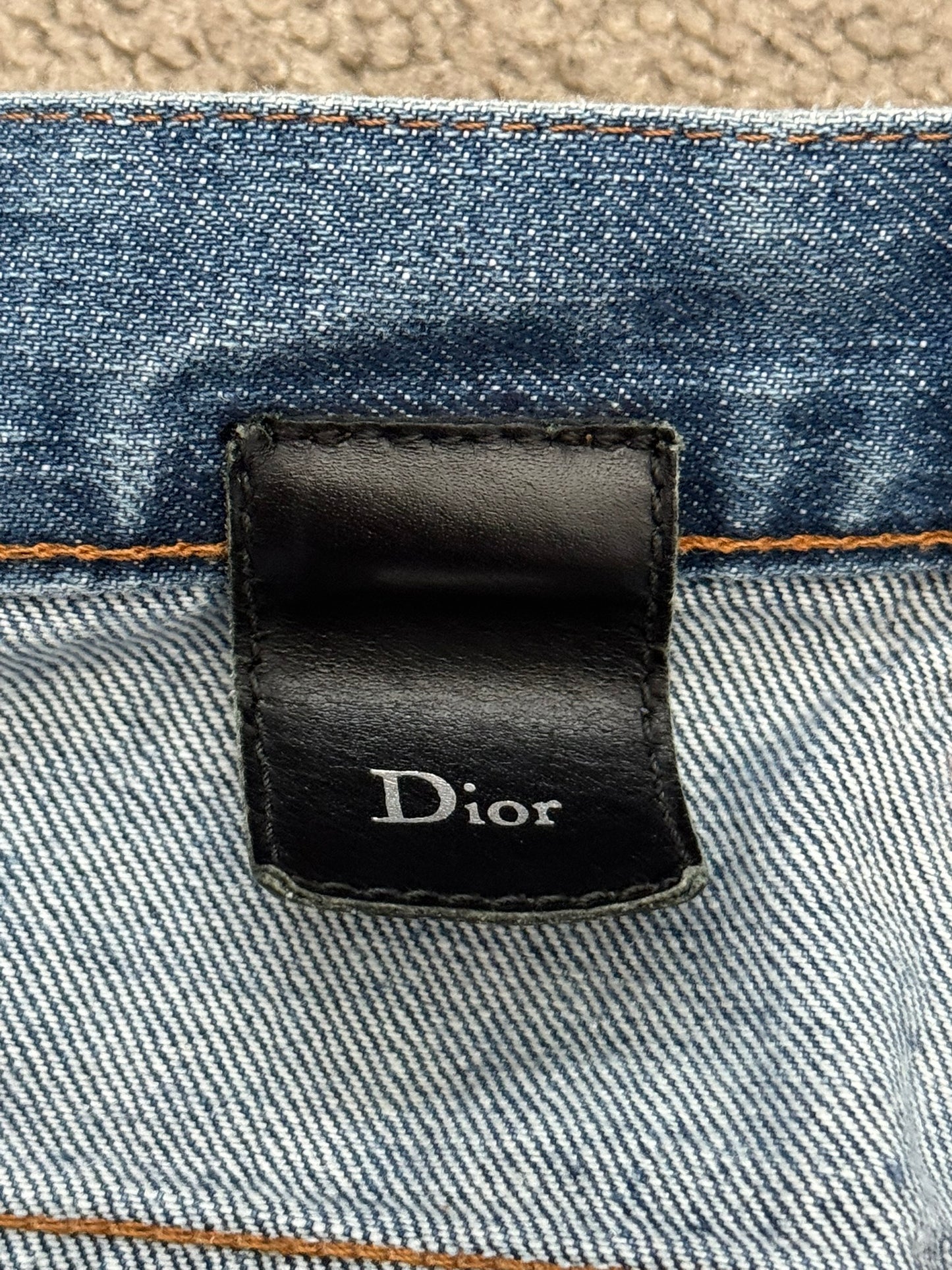 SS05 Dior Homme by Hedi Slimane Washed Blue Denim Jeans