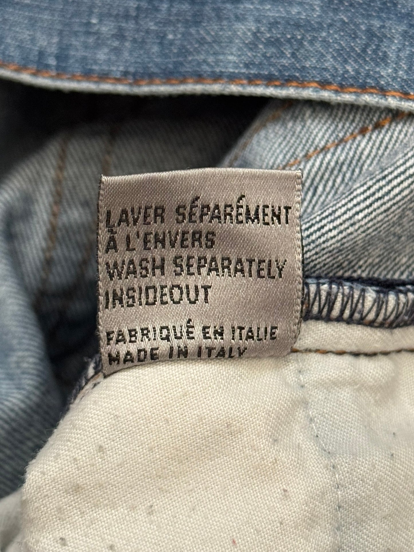 SS05 Dior Homme by Hedi Slimane Washed Blue Denim Jeans