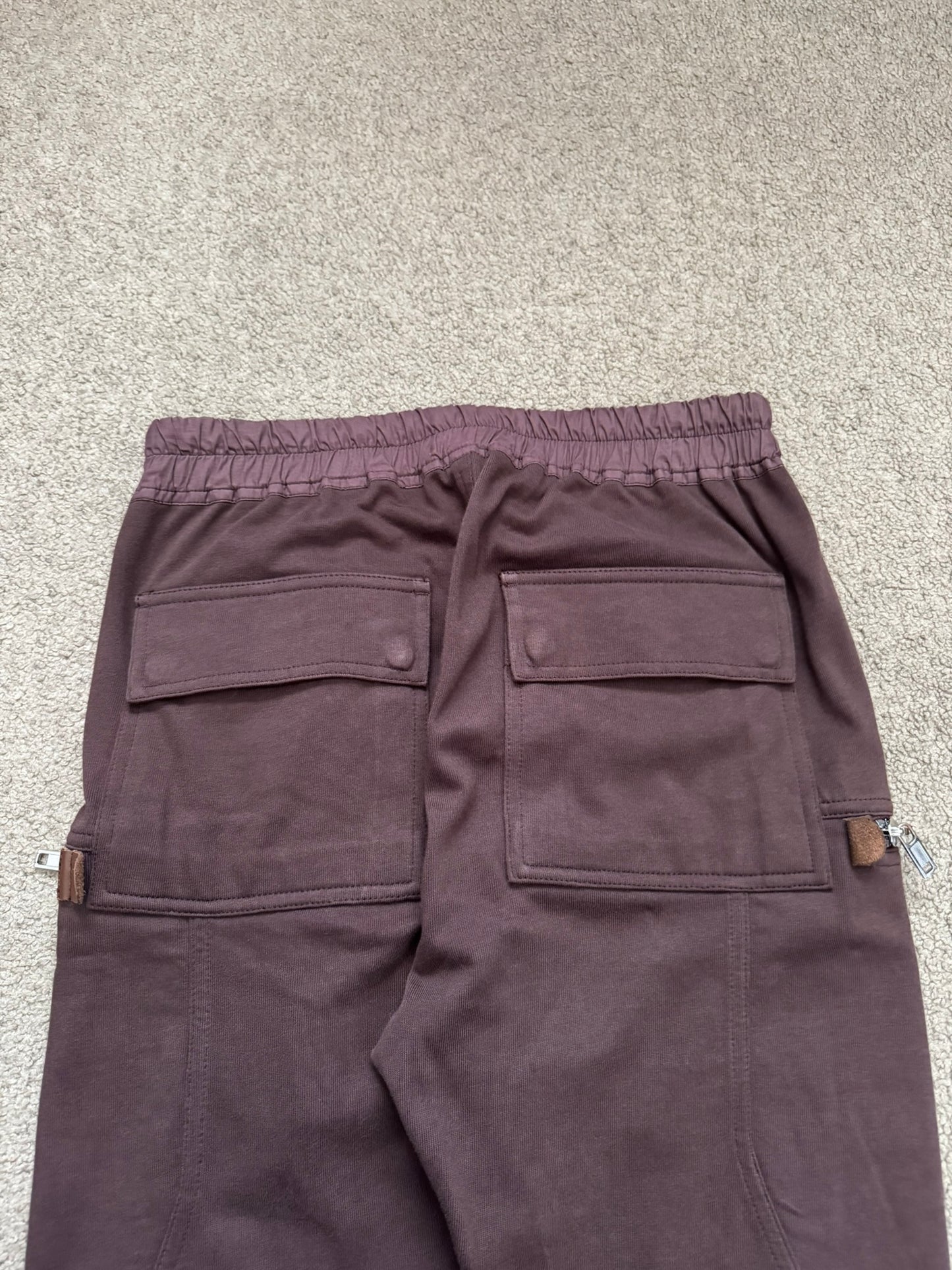 SS20 Rick Owens Mainline Blood Red Bauhaus Cargo Pants