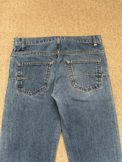 SS05 Dior Homme by Hedi Slimane Washed Blue Denim Jeans