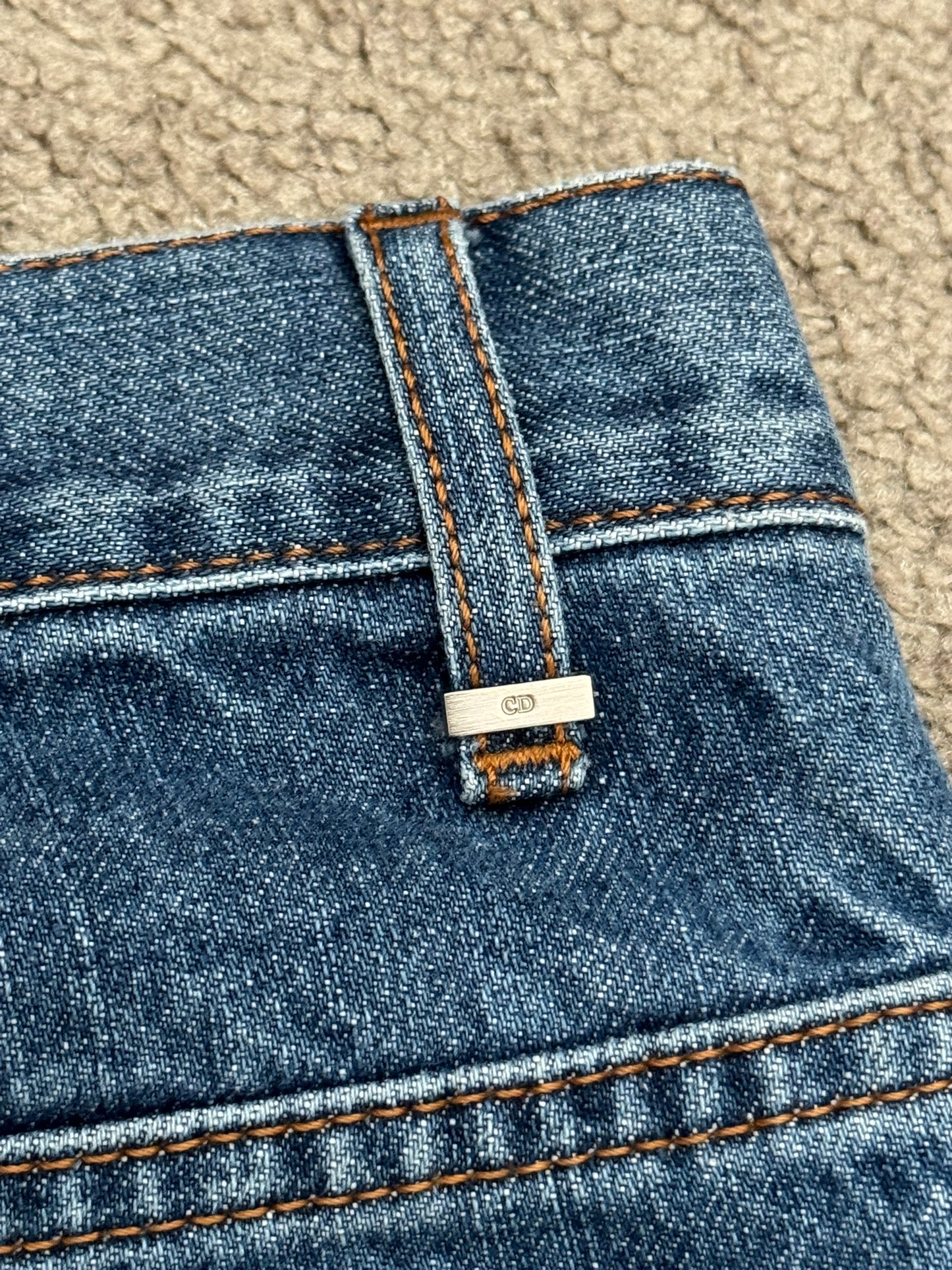 SS05 Dior Homme by Hedi Slimane Washed Blue Denim Jeans