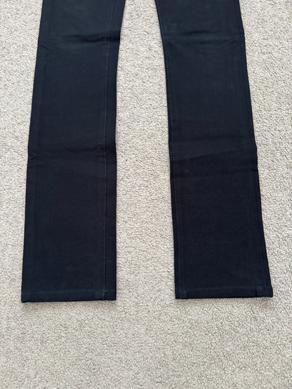SS07 Dior Homme by Hedi Slimane Black MIJ Rayon Denim Jeans