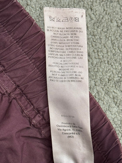 SS21 Rick Owens DRKSHDW Cherry Waxed Creatch Cargo Pants