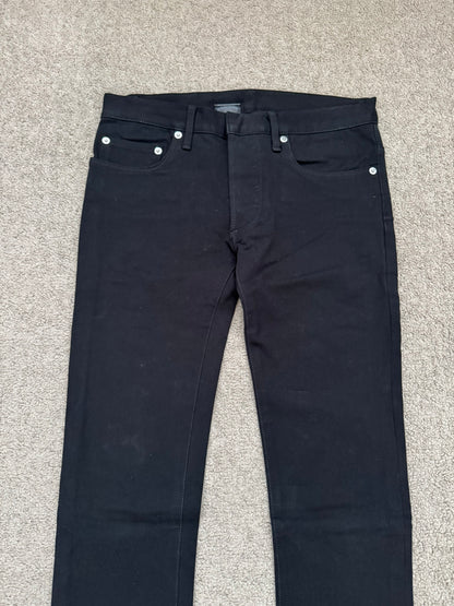 SS07 Dior Homme by Hedi Slimane Black MIJ Rayon Denim Jeans