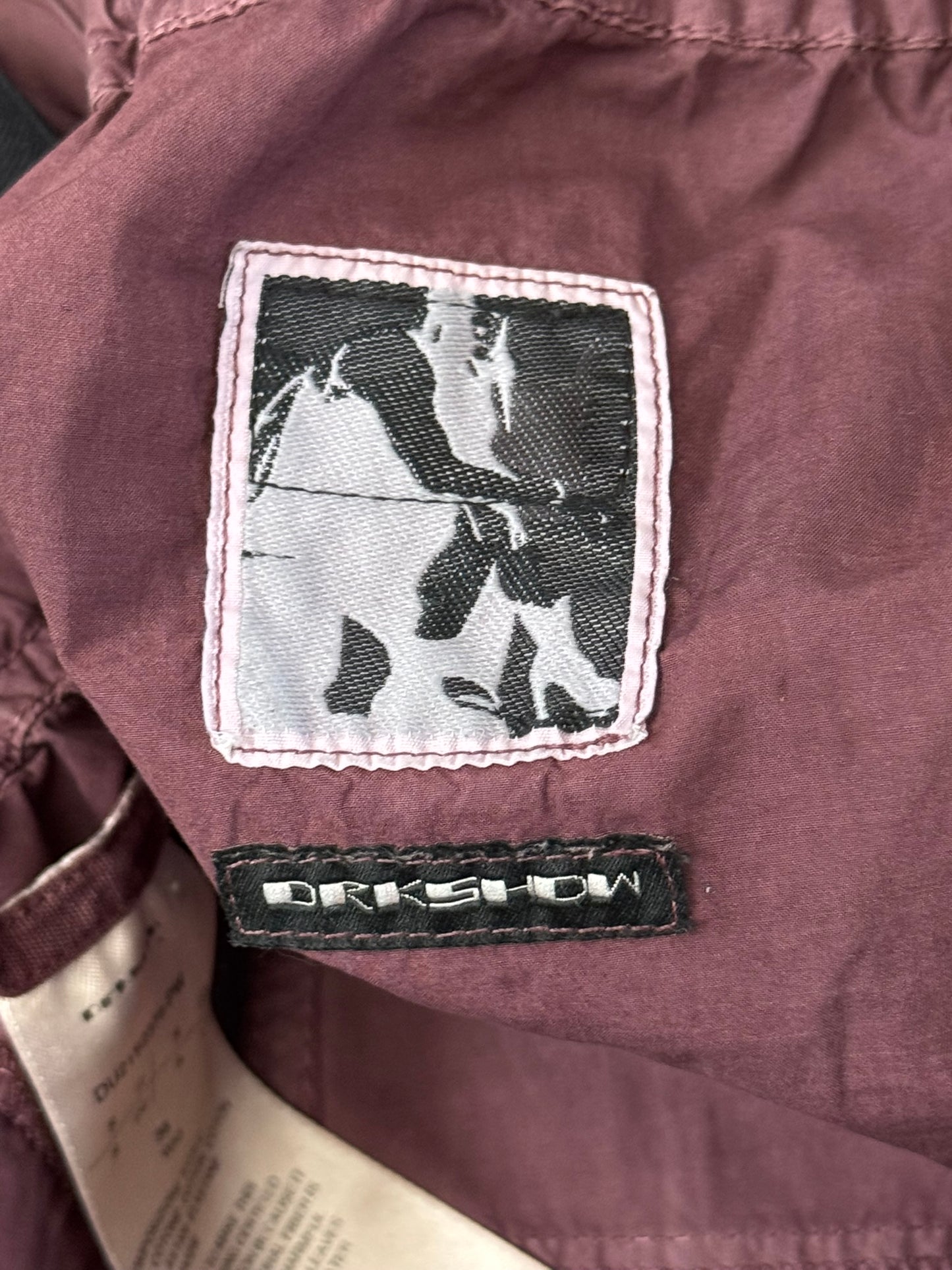 SS21 Rick Owens DRKSHDW Cherry Waxed Creatch Cargo Pants