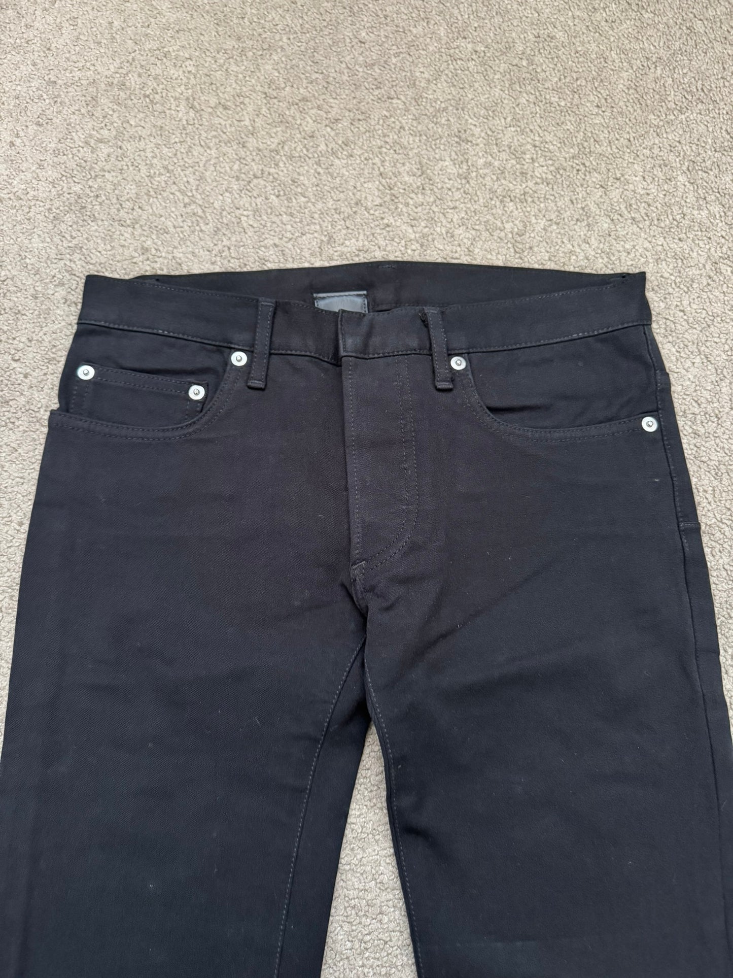 SS07 Dior Homme by Hedi Slimane Black MIJ Rayon Denim Jeans