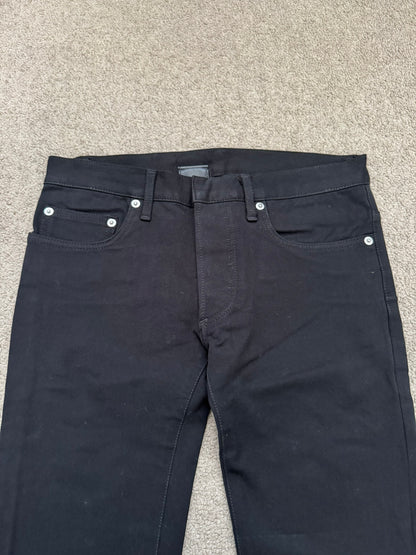 SS07 Dior Homme by Hedi Slimane Black MIJ Rayon Denim Jeans
