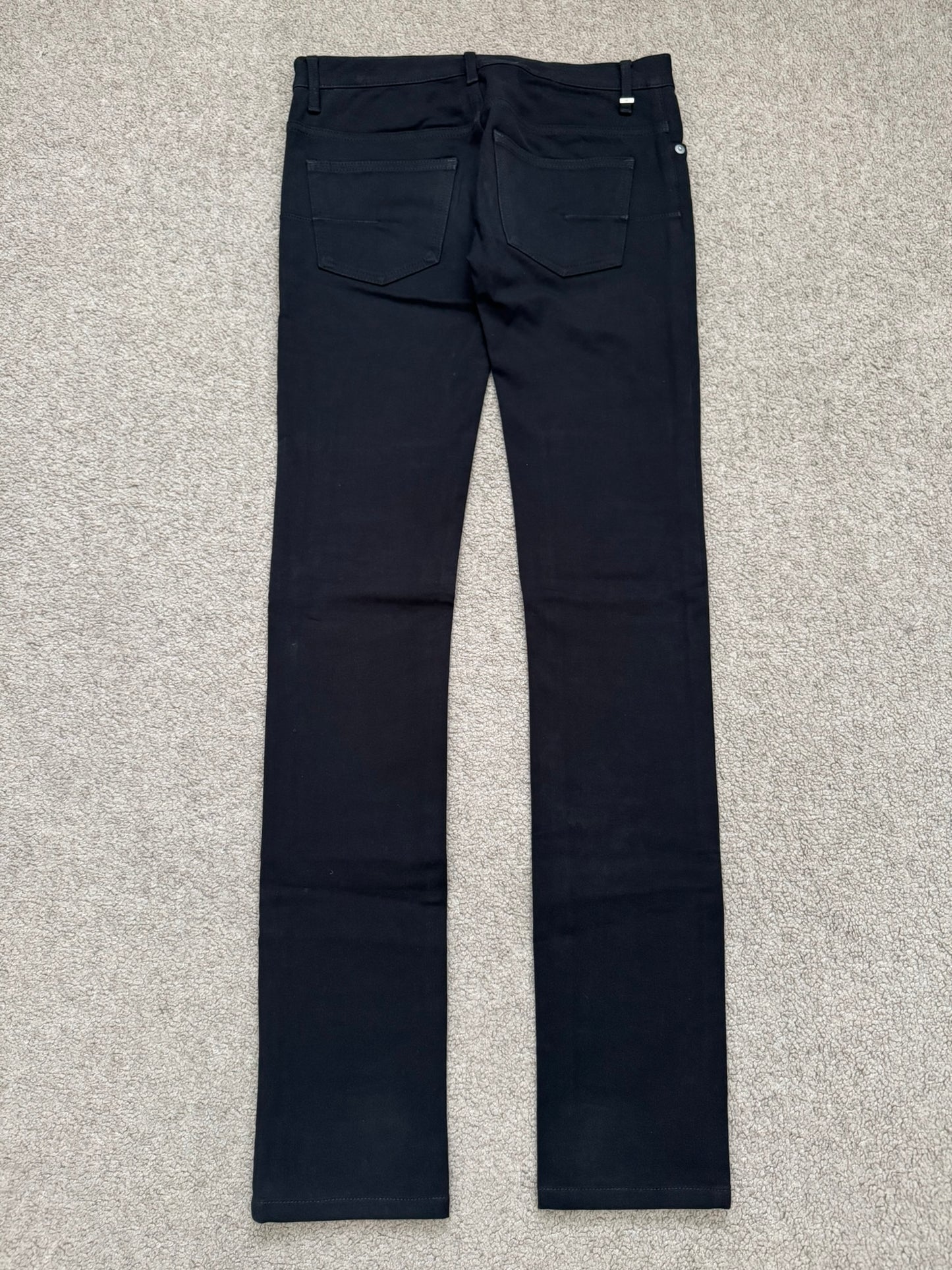 SS07 Dior Homme by Hedi Slimane Black MIJ Rayon Denim Jeans