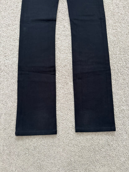 SS07 Dior Homme by Hedi Slimane Black MIJ Rayon Denim Jeans