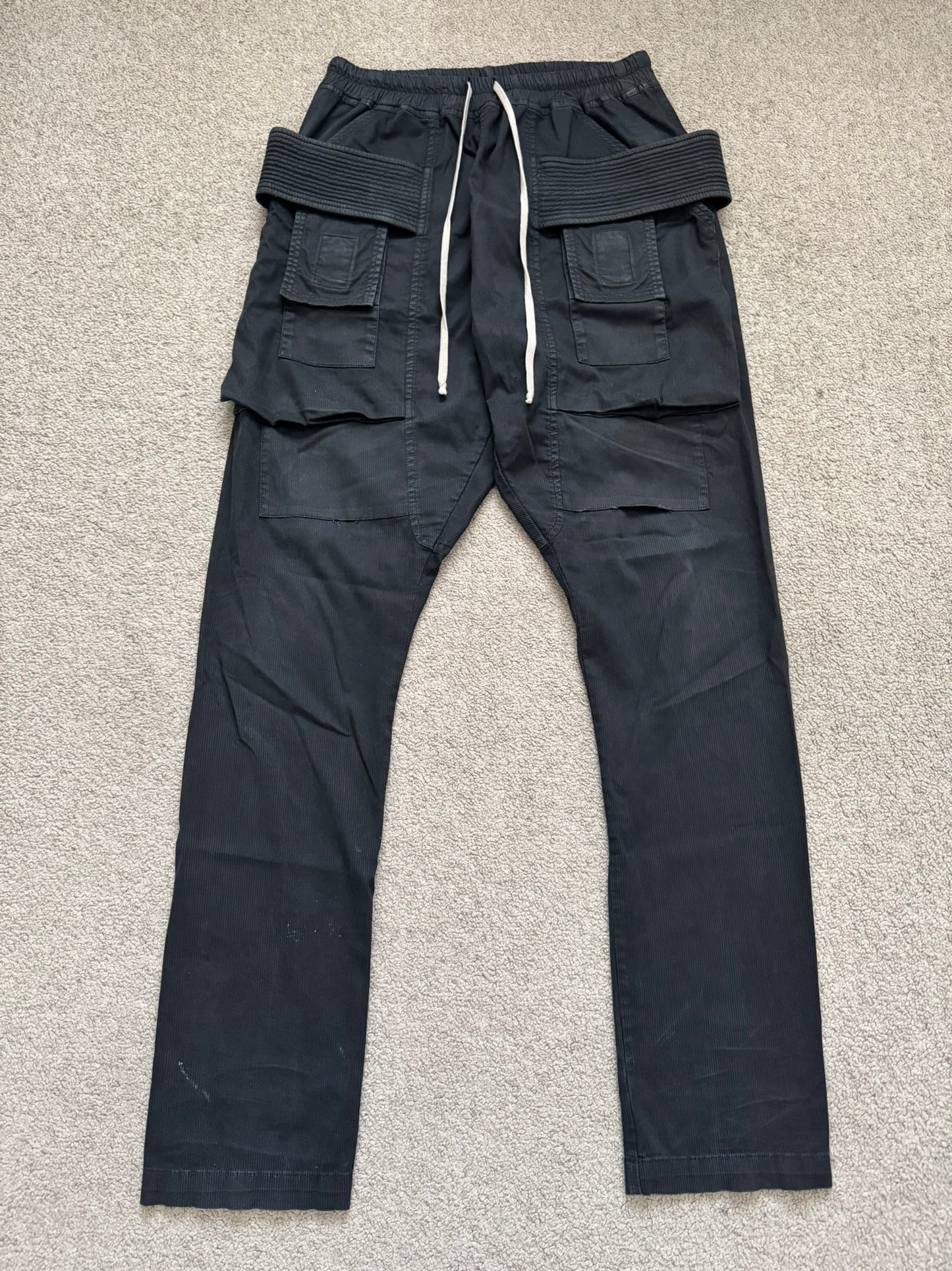 SS16 Rick Owens DRKSHDW Black Creatch Cargo Pants